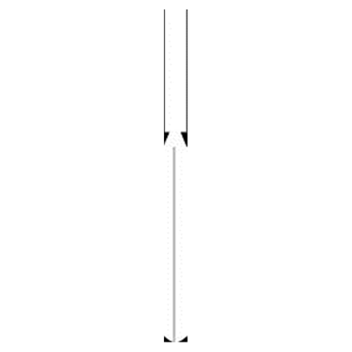 Fraise diamante strile jetable HENRY SCHEIN - Cyl. longue bout plat 837 FG111-012 gros - Bote de 25