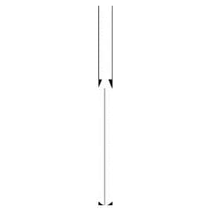 Fraise diamante strile jetable HENRY SCHEIN - Cyl. longue bout plat 837 FG111-012 gros - Bote de 25