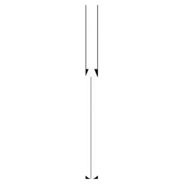 Fraise diamante strile jetable HENRY SCHEIN - Cyl. longue bout plat 837 FG111-012 gros - Bote de 25