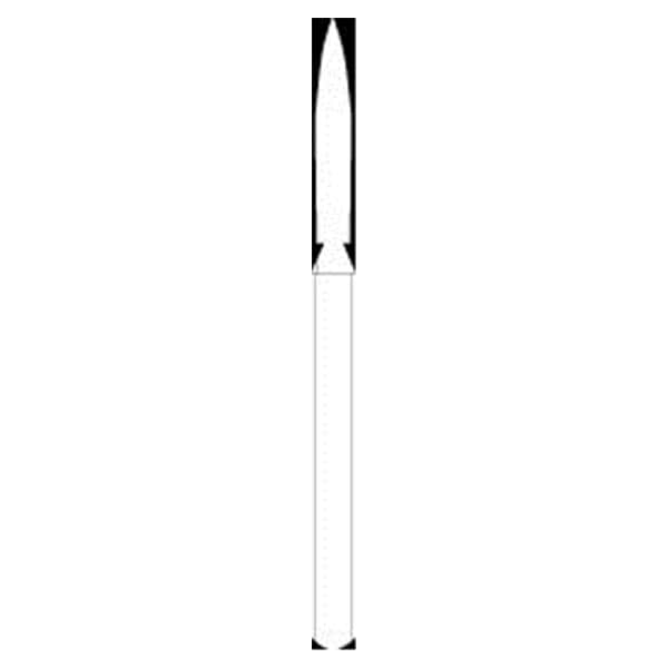 Fraise diamante strile jetable HENRY SCHEIN - Flamme 862 FG249-012 moyen - Bote de 25