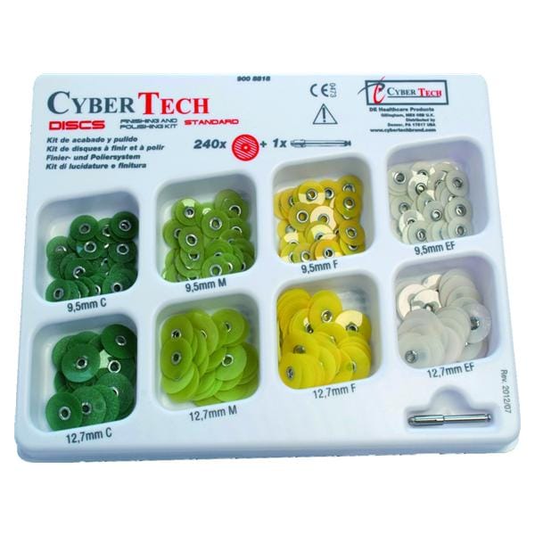 Disques  finir et  polir CYBERTECH - Fin 12.7mm - Bote de 85