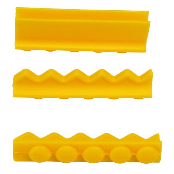 Barrettes silicone jaunes pour cassette (x5) HENRY SCHEIN