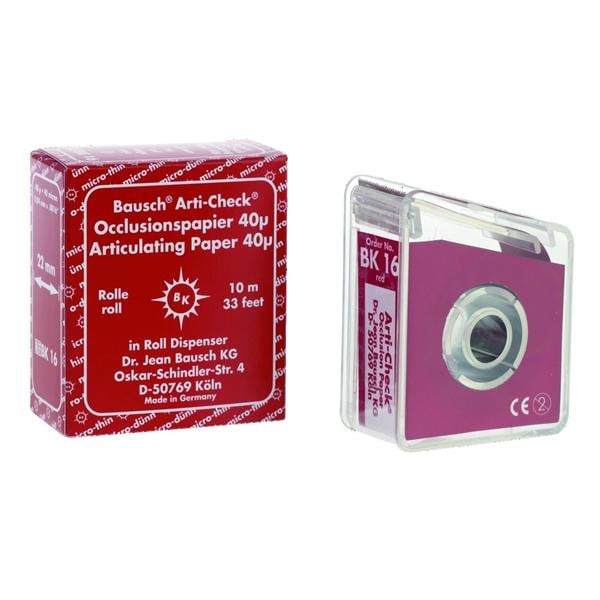 Arti-Check Micromince 40&#181; BAUSCH - BK16 - rouge - Rouleau de 10m