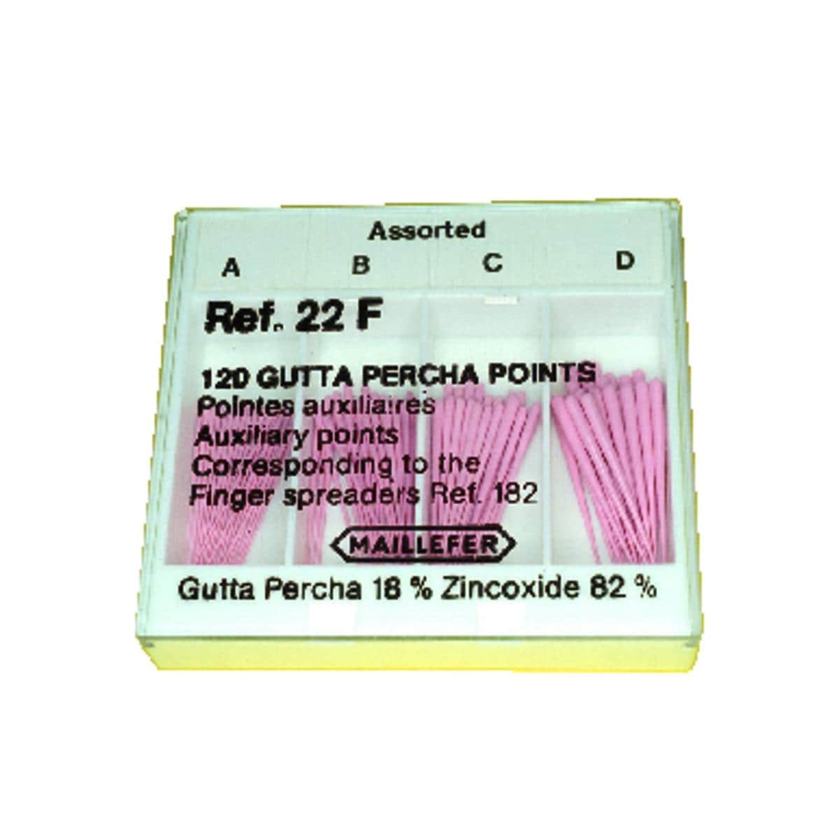 Pointes de gutta DENTSPLY SIRONA - A - Bote de 120