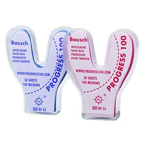 Papier Progress 100, 100&#181;, BAUSCH - BK54 - rouge - Bote de 50 feuilles