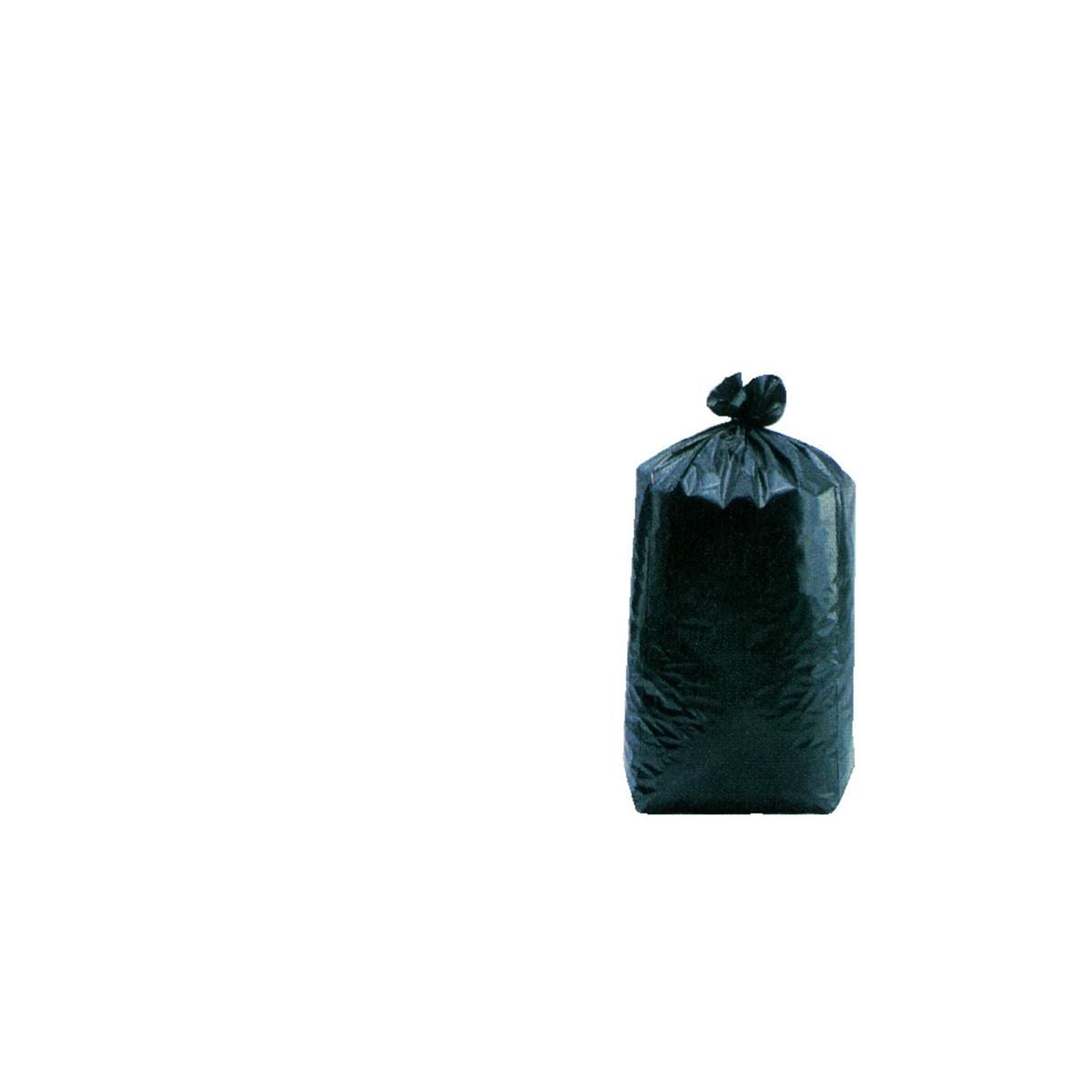 Sac poubelle noir 30 litres avec fermeture par lien