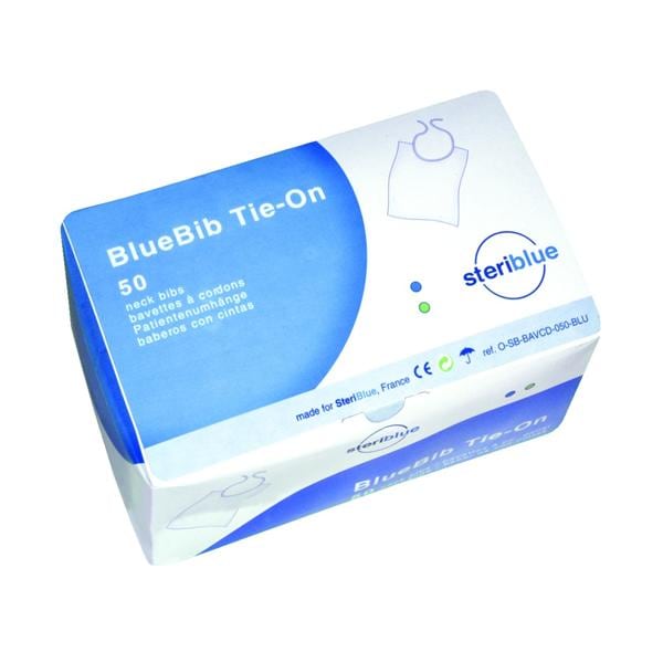 Bavettes Bluebib Tie-On STERIBLUE - Bleu - Bote de 50