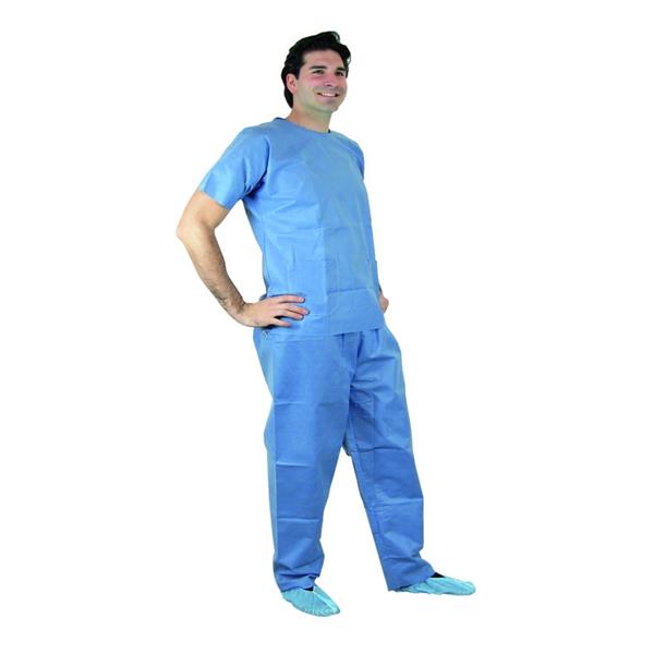 Pyjama de bloc STERIBLUE - Bleu - Taille M - Lot de 10