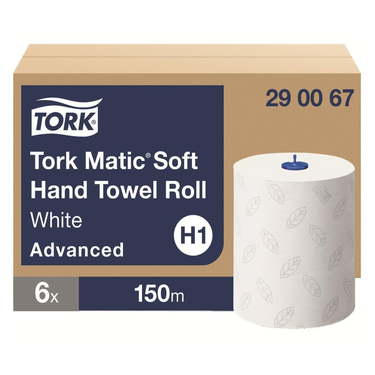 Essuie mains rouleaux Tork Matic rouleaux de 150m - Lot de 6 - 290067- TORK