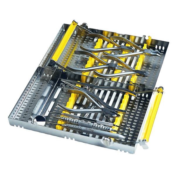Cassette Ortho HU-FRIEDY - Double rangement - Grande taille - Jaune