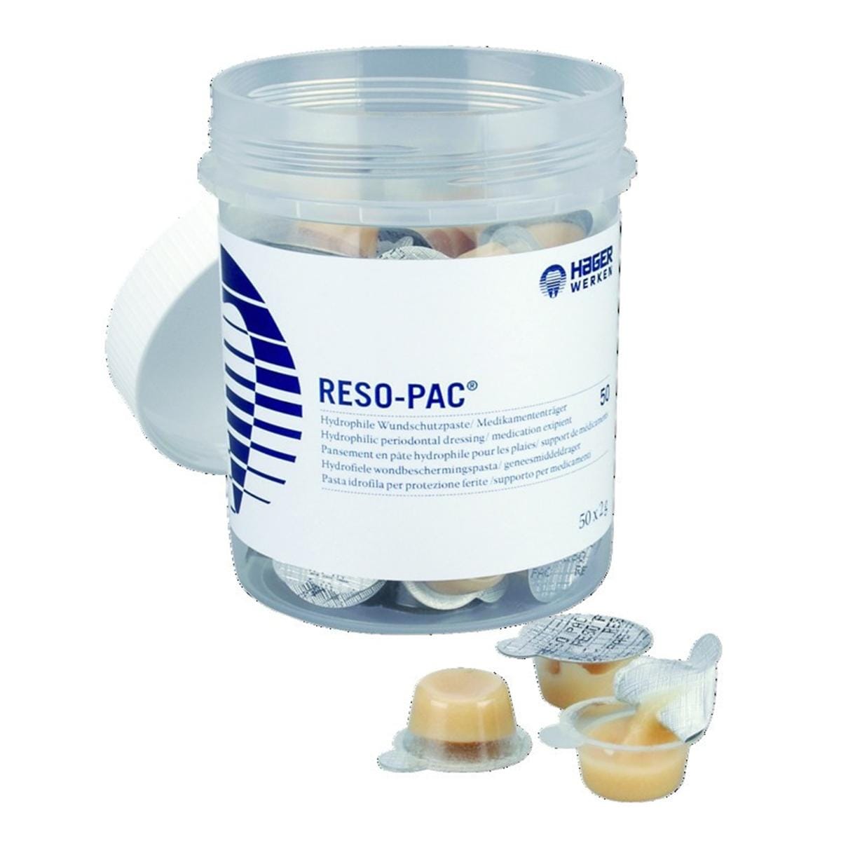 Reso-Pac HAGER & WERKEN - Unidoses de 2g - Bote de 50