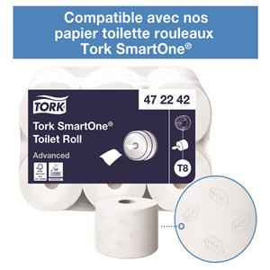 Distributeur papier toilette SmartOne T8 TORK Blanc