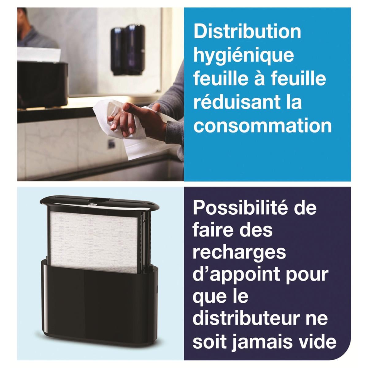 Distributeur XPRESS portable noir H2 - 552208 - TORK
