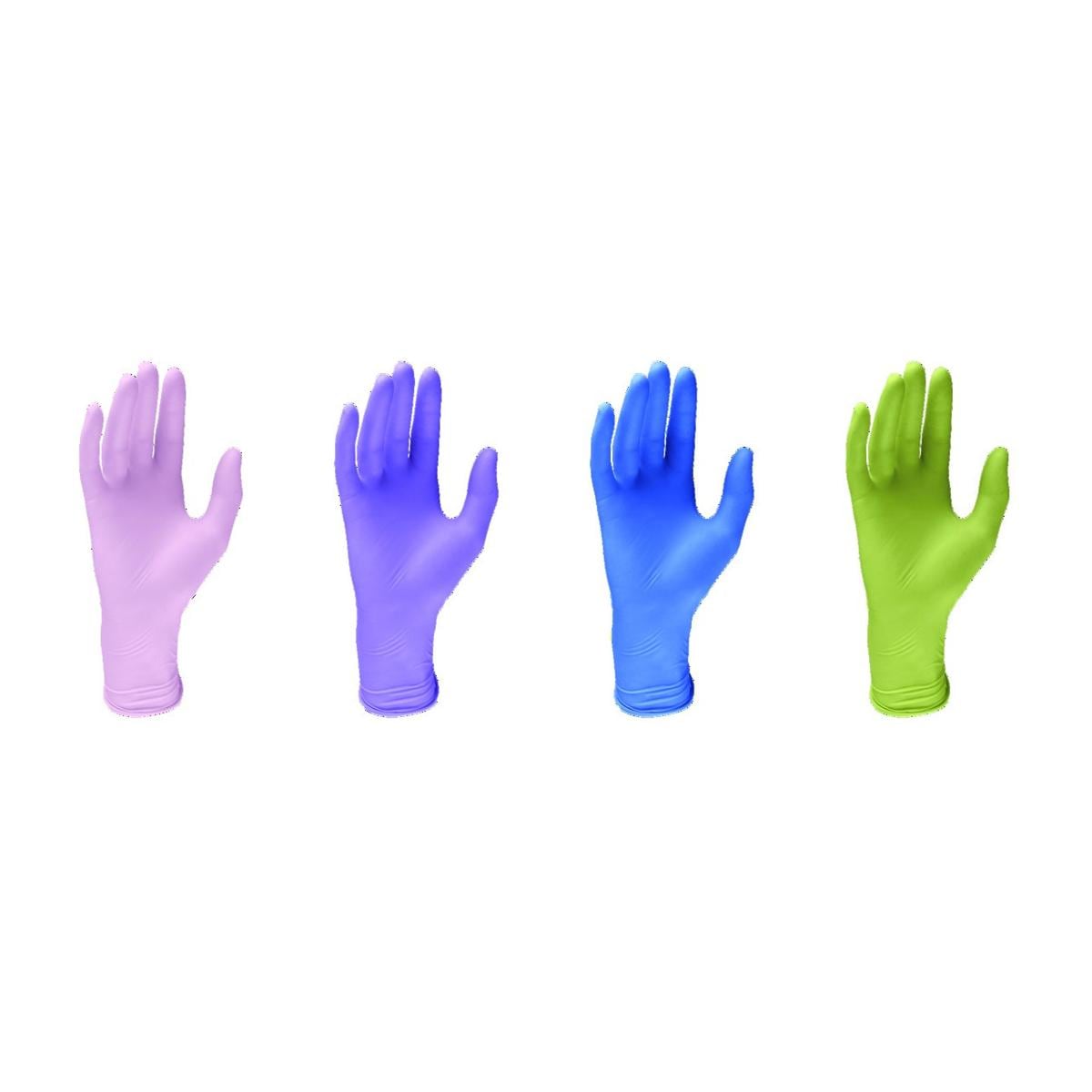 Gants latex Monoart EURONDA - Taille M - Bleu - Bote de 100