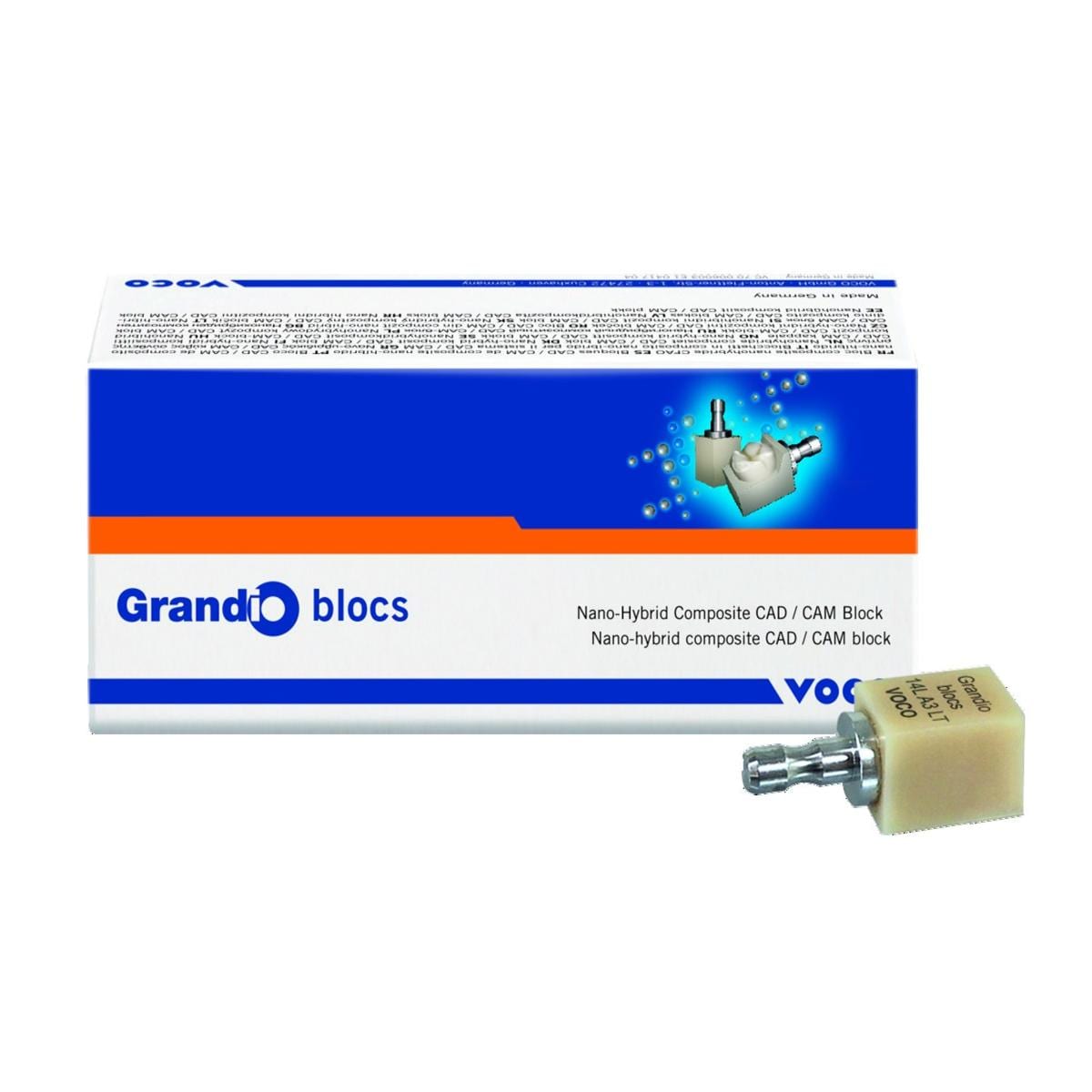 Blocs Grandio VOCO - LT A1 Taille 12 - Bote de 5