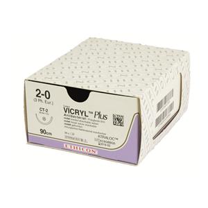 Fil de sutures - Vicryl plus - Antibact�riennes vectral - Ethicon - 3/0 3/8 Cercle 19 mm -Bo�te de 36 fils