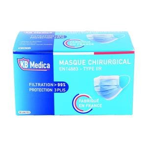 Masques chirurgicaux Type IIR KB MEDICA - Adultes - Gris - la bote de 50