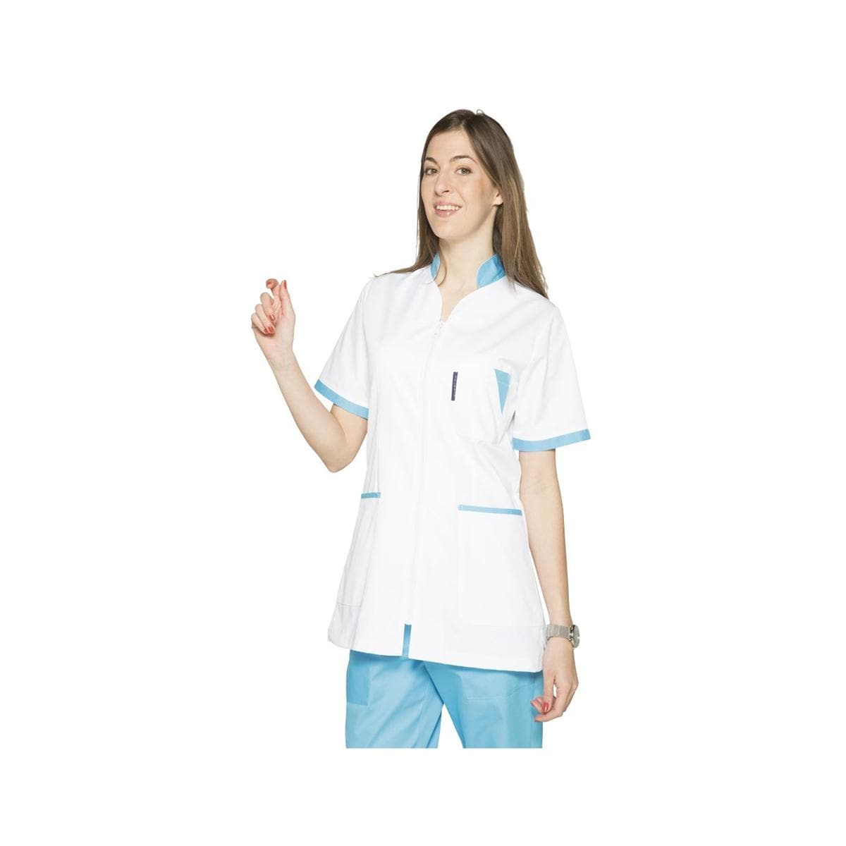 Tunique Aden SELEKTO - Blanc/Turquoise - Taille XXXL