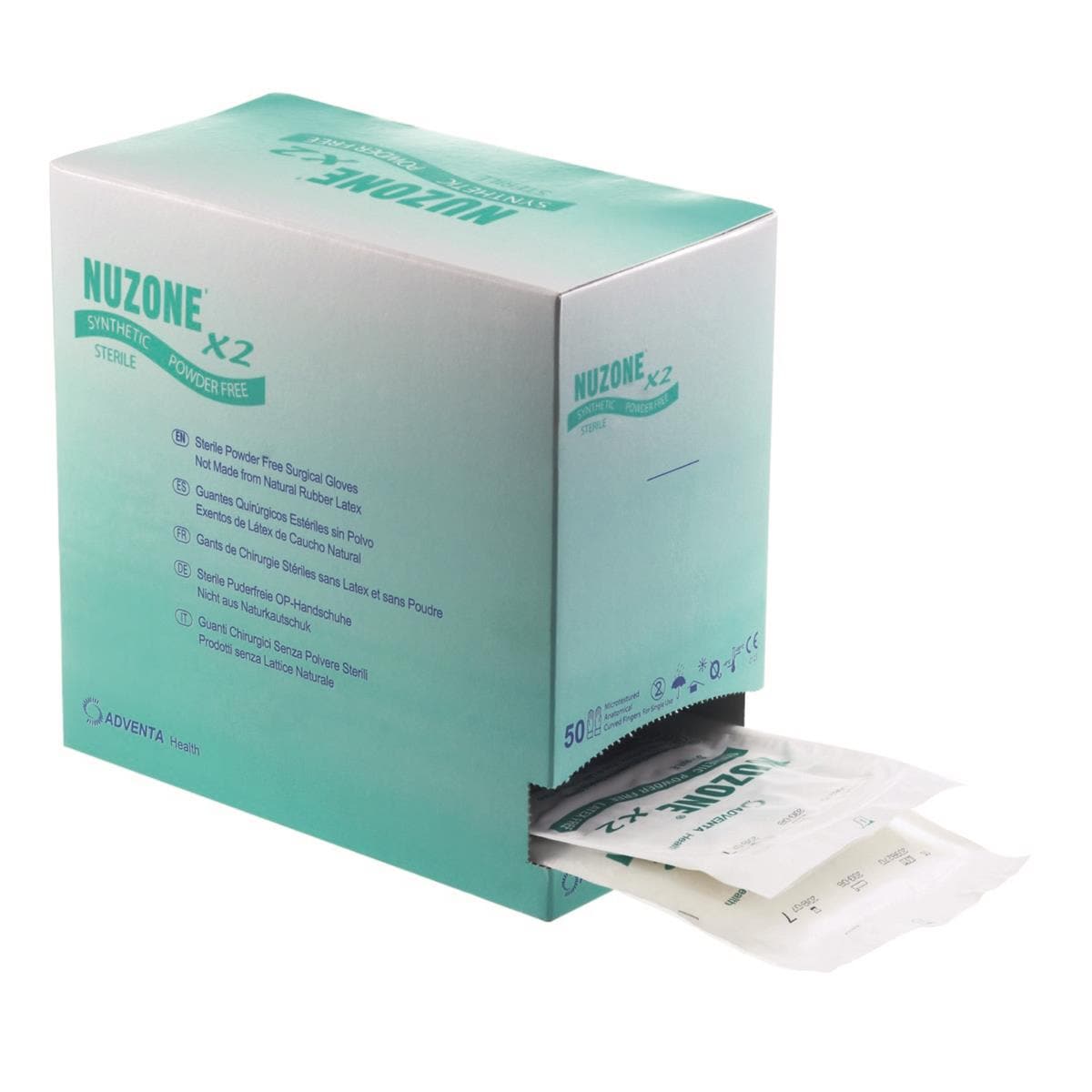 Gants Chirurgie Synthtique Strile Sans Poudre taille 6,5 - Bote de 50 - EUROMEDIS
