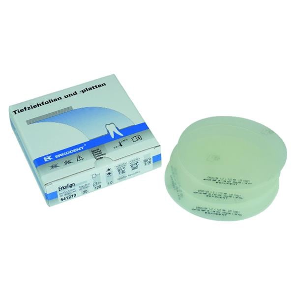 Erkolign ERKODENT - Clair - p. 1 mm - diam.120 - La bote de 100