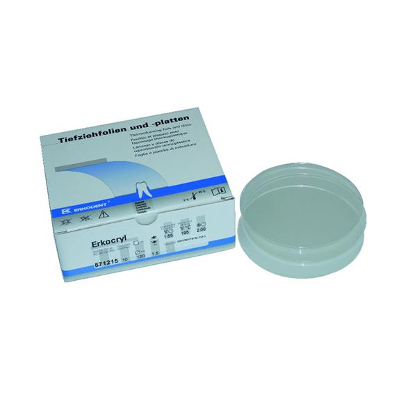 Erkocryl ERKODENT - Clair - p. 1,5 mm - diam.120 - La bote de 10