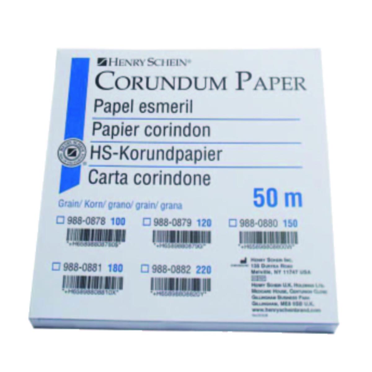 Papier abrasif corindon HENRY SCHEIN - Le rouleau de 50 m - Grain 80