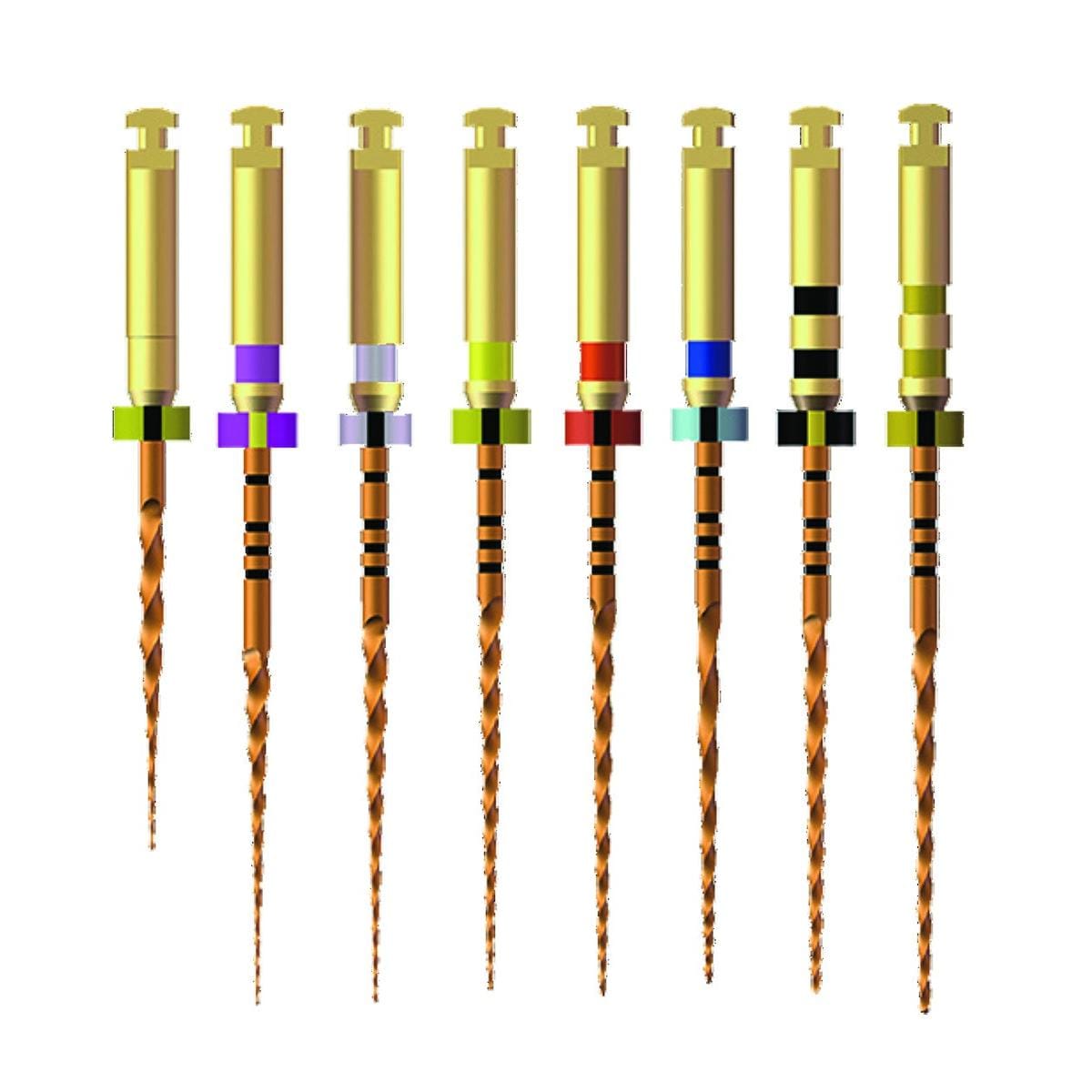 Limes Rotary NiTi U Coro CX HENRY SCHEIN - orange - 19mm- Lot de 6