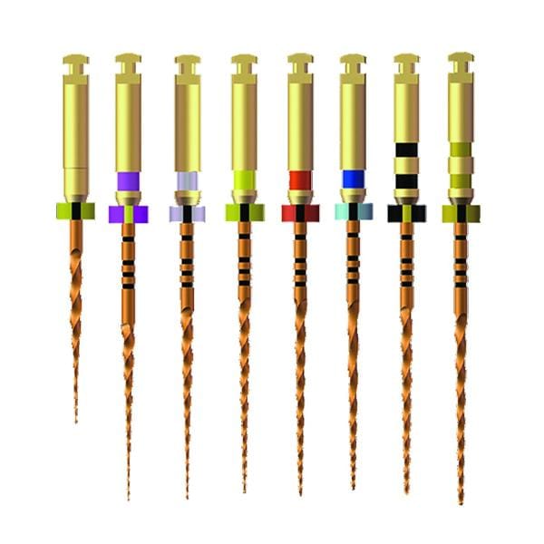 Limes Rotary NiTi U Coro C2 HENRY SCHEIN - blanc - 25mm -Lot de 6