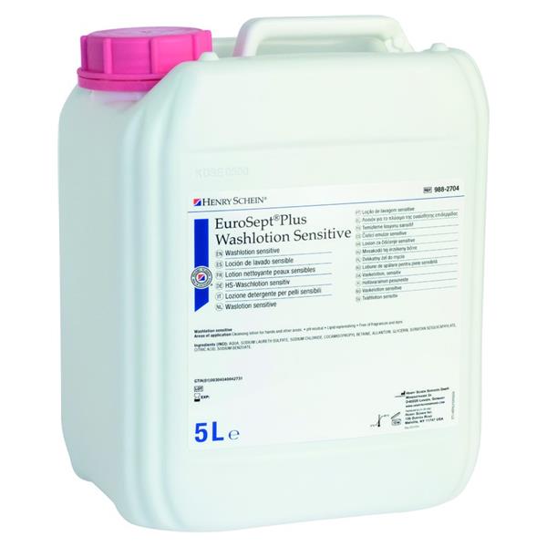 Savon mains EuroSept Plus HENRY SCHEIN - Le bidon de 5L - Mains sensibles