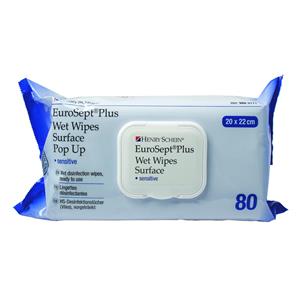 Eurosept Plus pop-up HENRY SCHEIN - Sachet de 80 lingettes