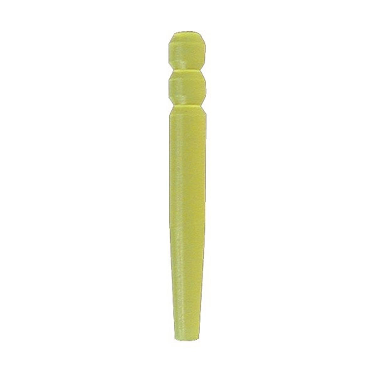 Tenons Cylindro-coniques Calcinables - Bote de 40 - L:9.5mm - Jaune - CYBERPOSTS