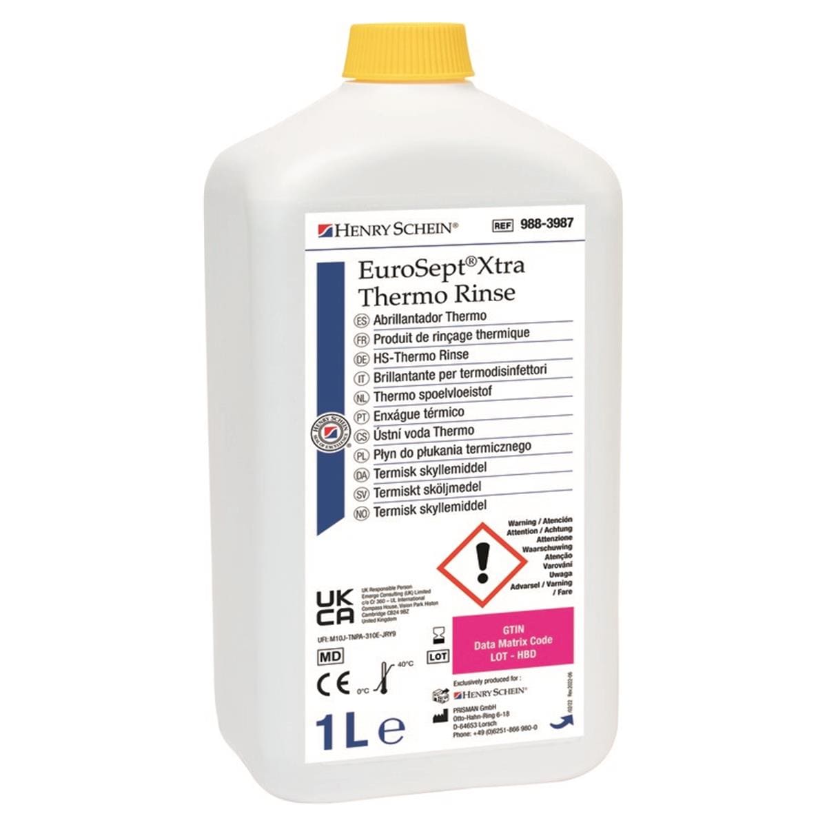 EUROSEPT XTRA THERMO LIQUIDE DE RINCAGE 1L HENRY SCHEIN