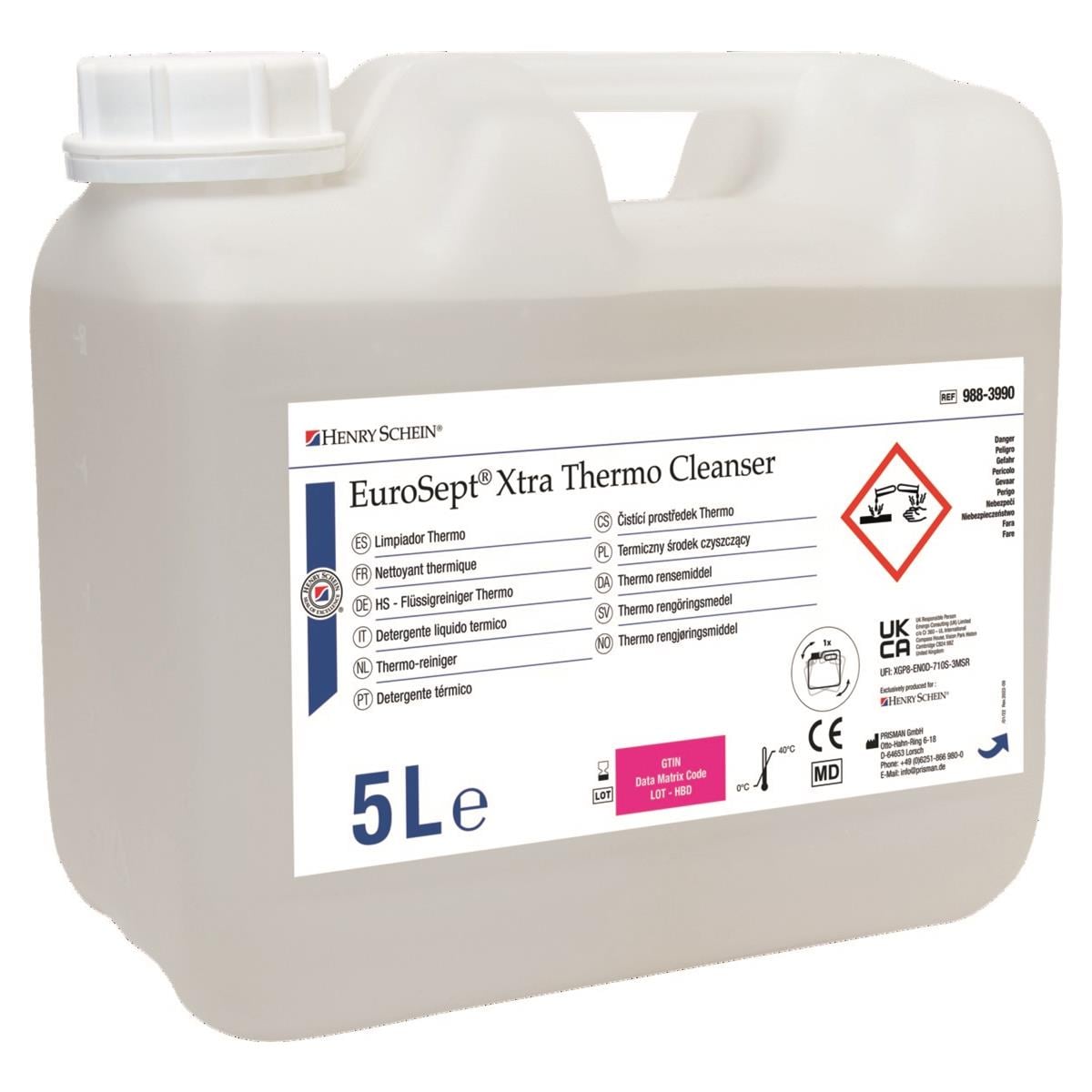 EuroSept Xtra Thermo nettoyant - Bidon de 5L - HENRY SCHEIN