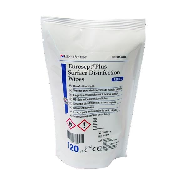 Lingettes Eurosept Xtra surface x120 HENRY SCHEIN