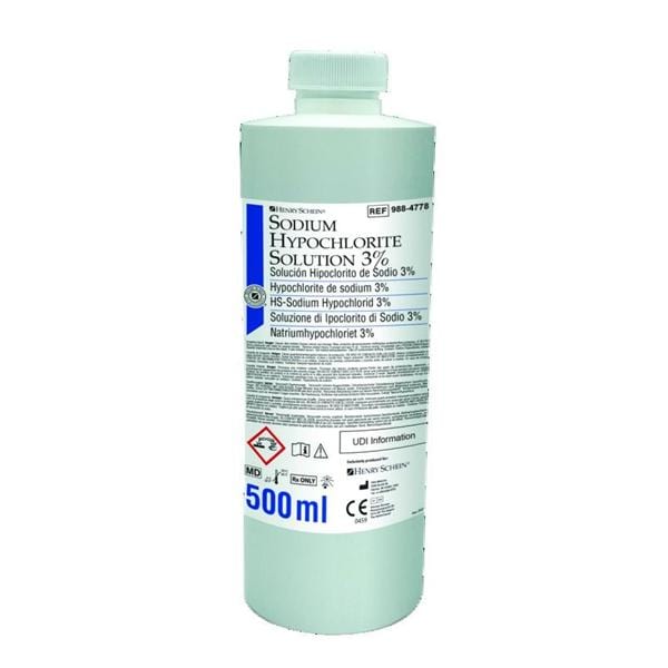 Sodium Hypochlorite 3% - Flacon de 500mL - HENRY SCHEIN