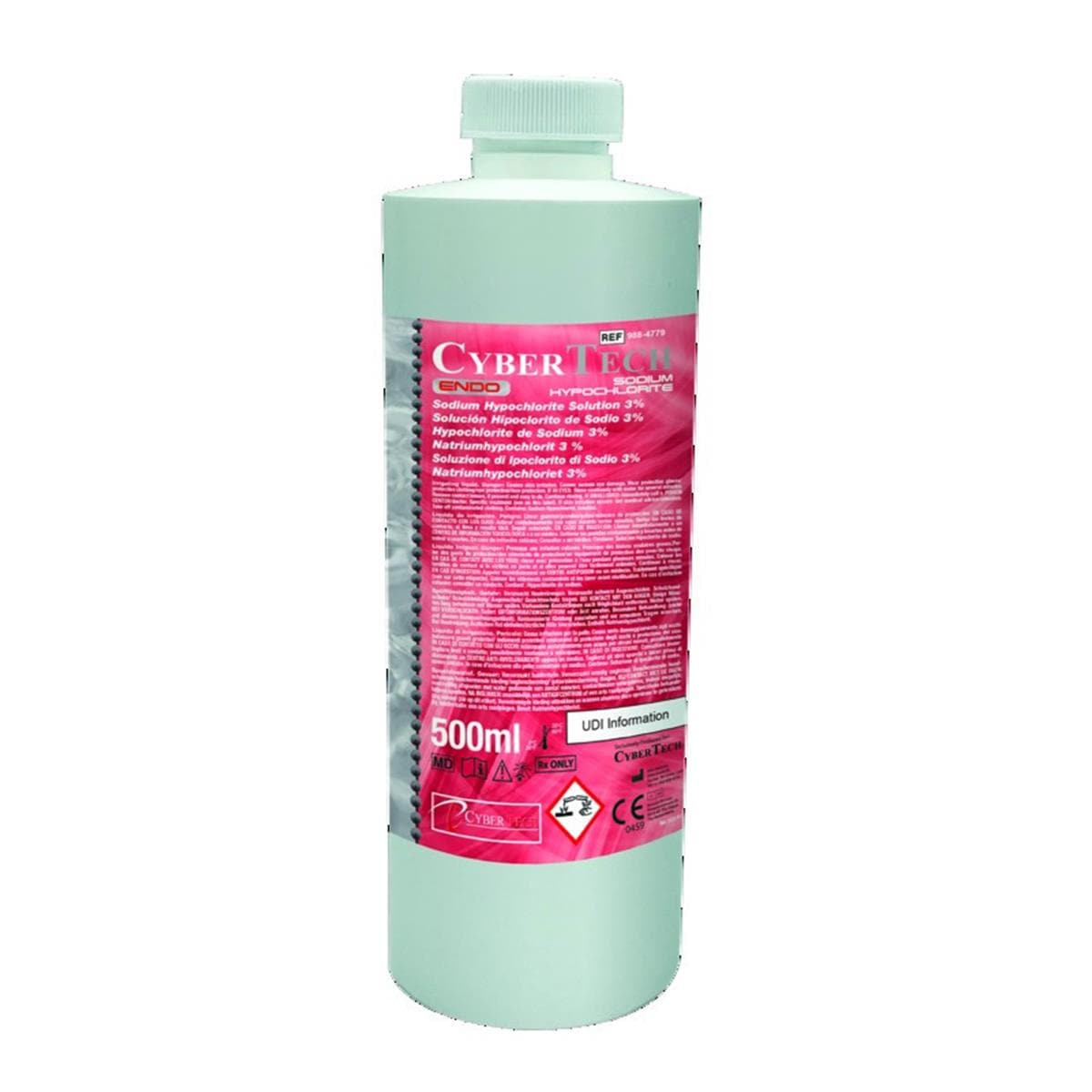 Sodium Hypochlorite 3% - Flacon de 500mL - CYBERTECH