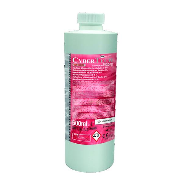 Sodium Hypochlorite 3% - Flacon de 500mL - CYBERTECH