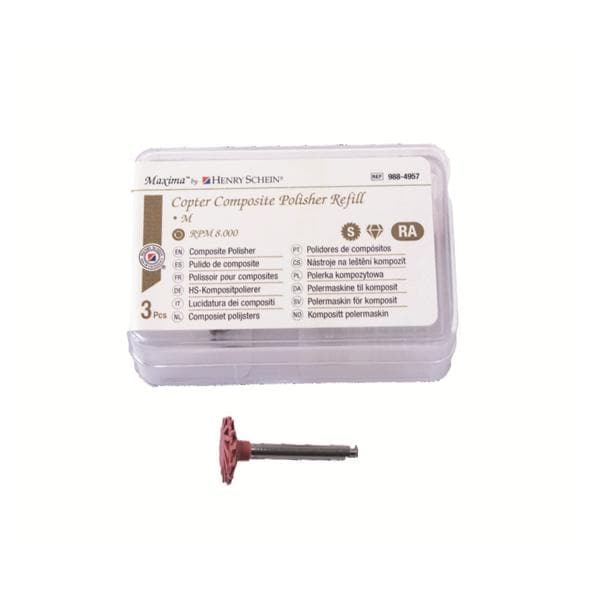 Recharge polissoir composite Copter S (10mm), pr-polissage x3 HENRY SCHEIN