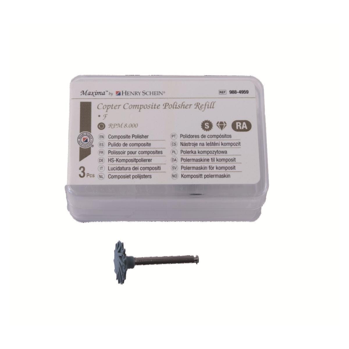 Recharge polissoir composite Copter S (10mm), polissage x3 HENRY SCHEIN