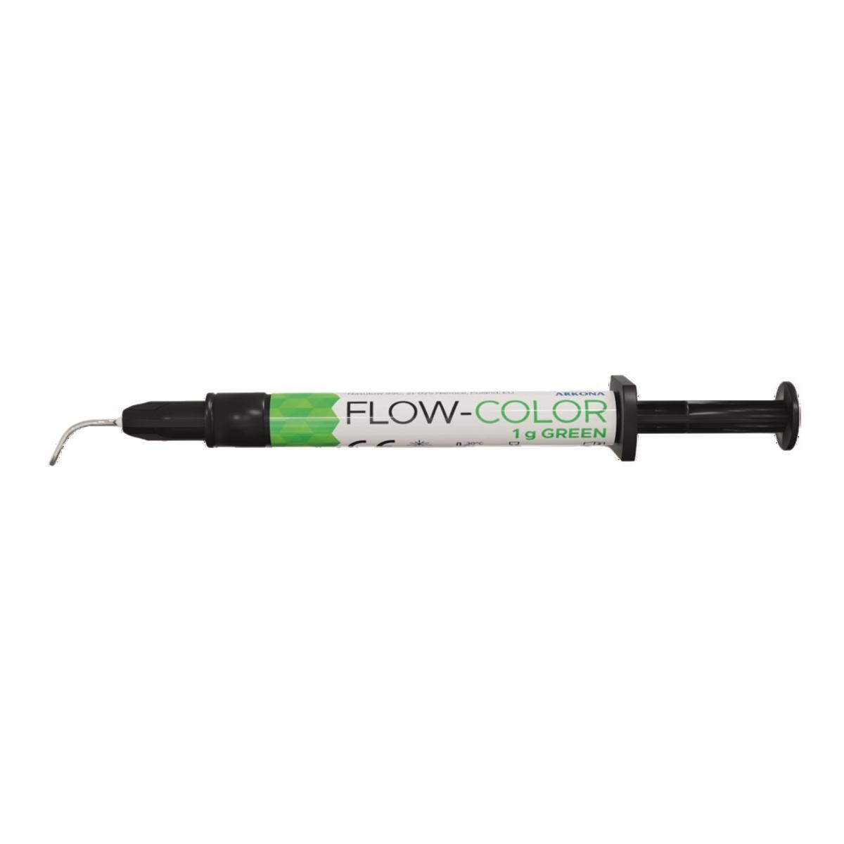 Flow color composite fluide vert seringue de 1g + embout - Arkona