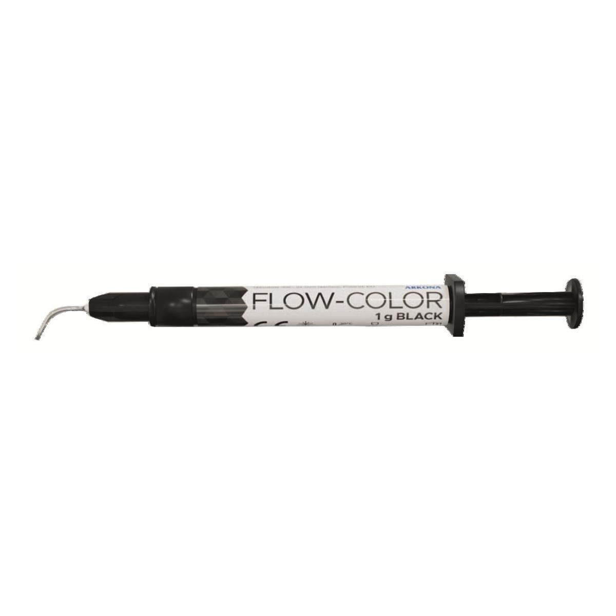 Flow color composite fluide noir seringue de 1g + embout - Arkona