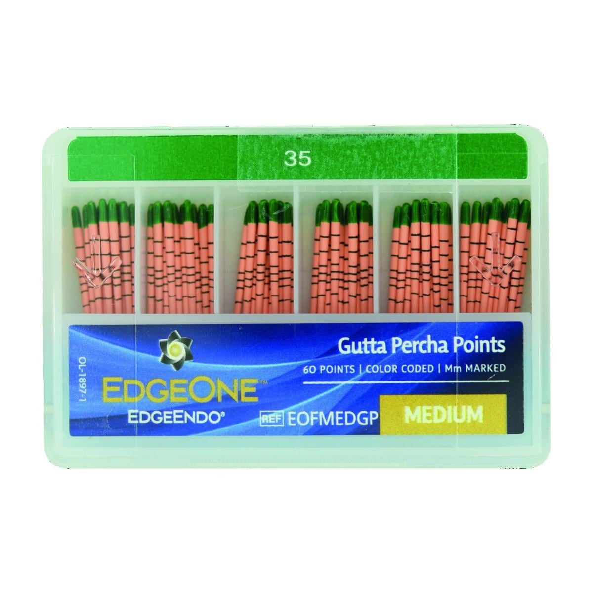 Pointes Gutta Percha Edge One Fire EDGE ENDO - Medium - Bote de 60