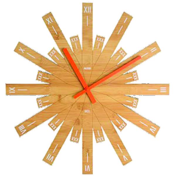 Horloge murale Raggiante/bambou, Alessi