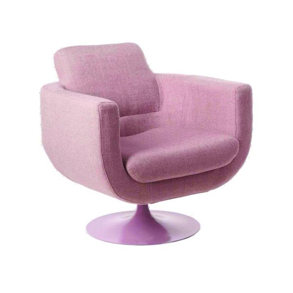 Fauteuil pivotant Kirk rose, Pols Potten