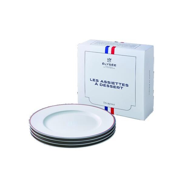 Coffret 4 assiettes  dessert 22cm Rpublique Franaise