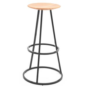 Lot de 2 tabourets de bar hauts Gustave gris ardoise Harto