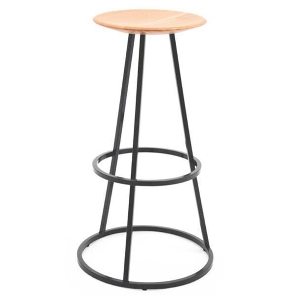 Lot de 2 tabourets de bar hauts Gustave gris ardoise Harto