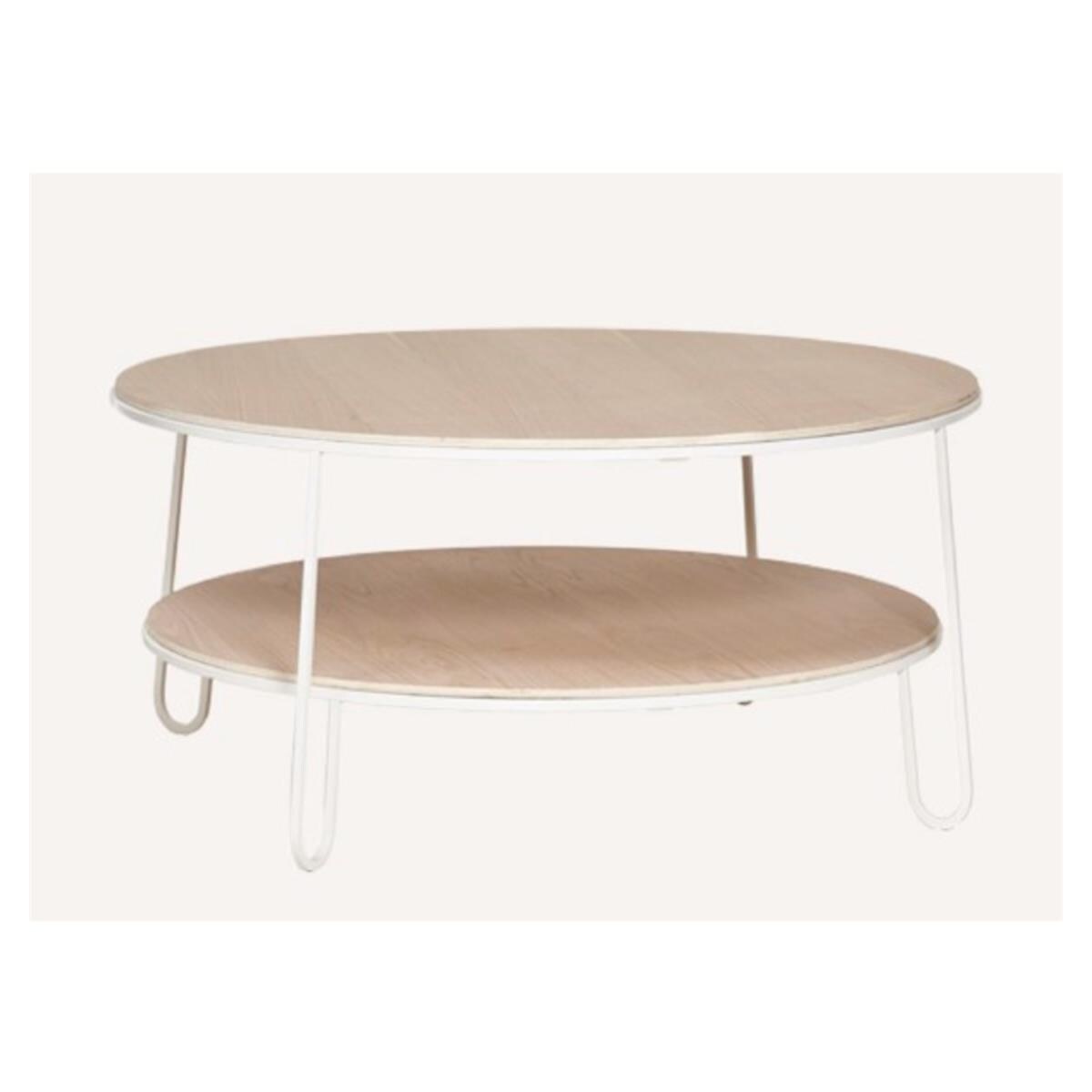 Table basse Eugnie 90 cm blanche Harto