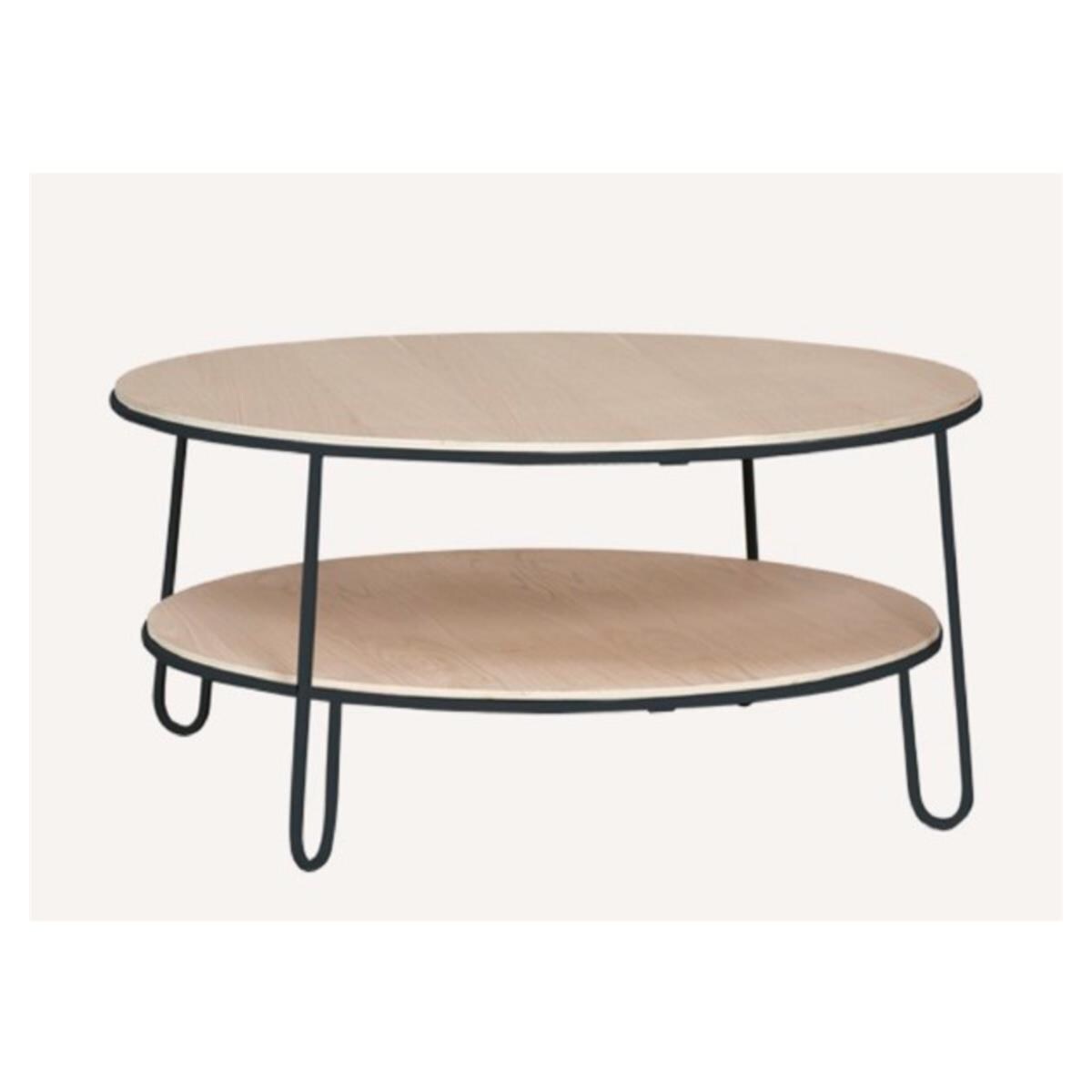 Table basse Eugnie 90 cm gris ardoise Harto