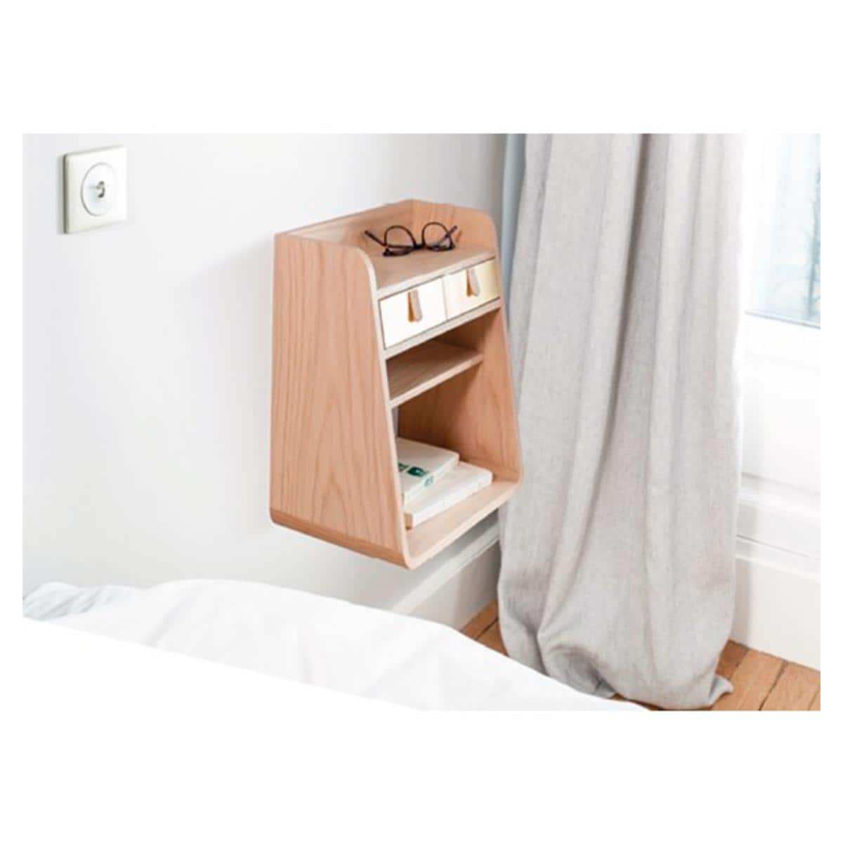 Rangement mural Suzon blanc Harto